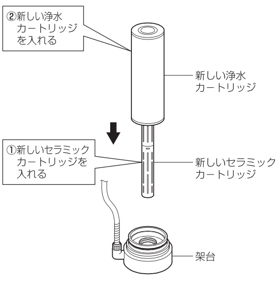 スパッシュ浄水フィルター交換方法3